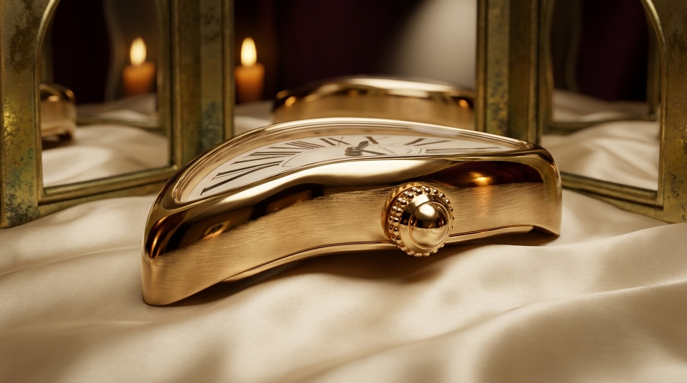 luxury mechanical watch detail