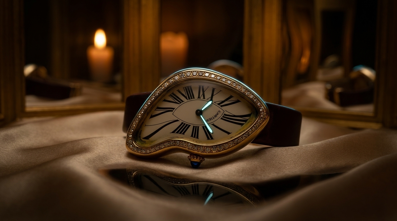 luxury mechanical watch detail