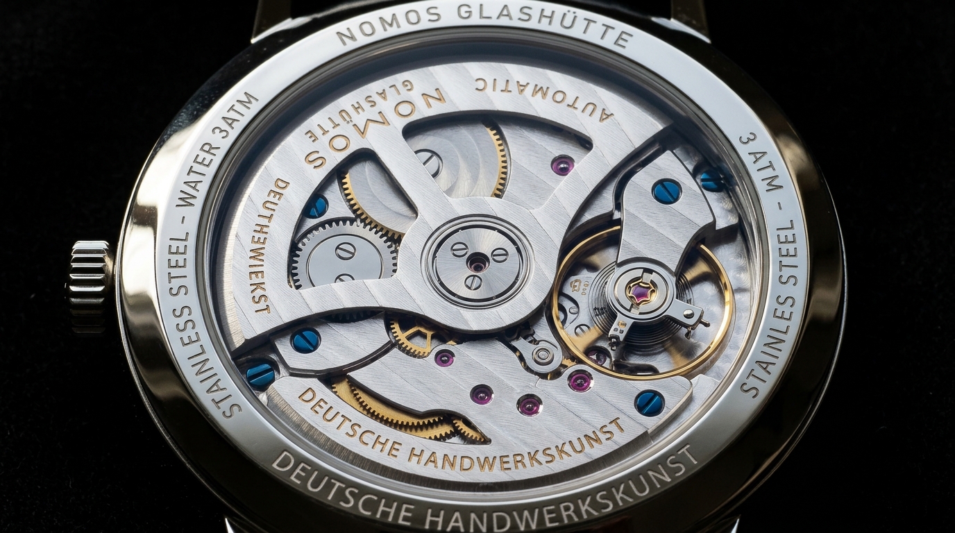 luxury mechanical watch detail