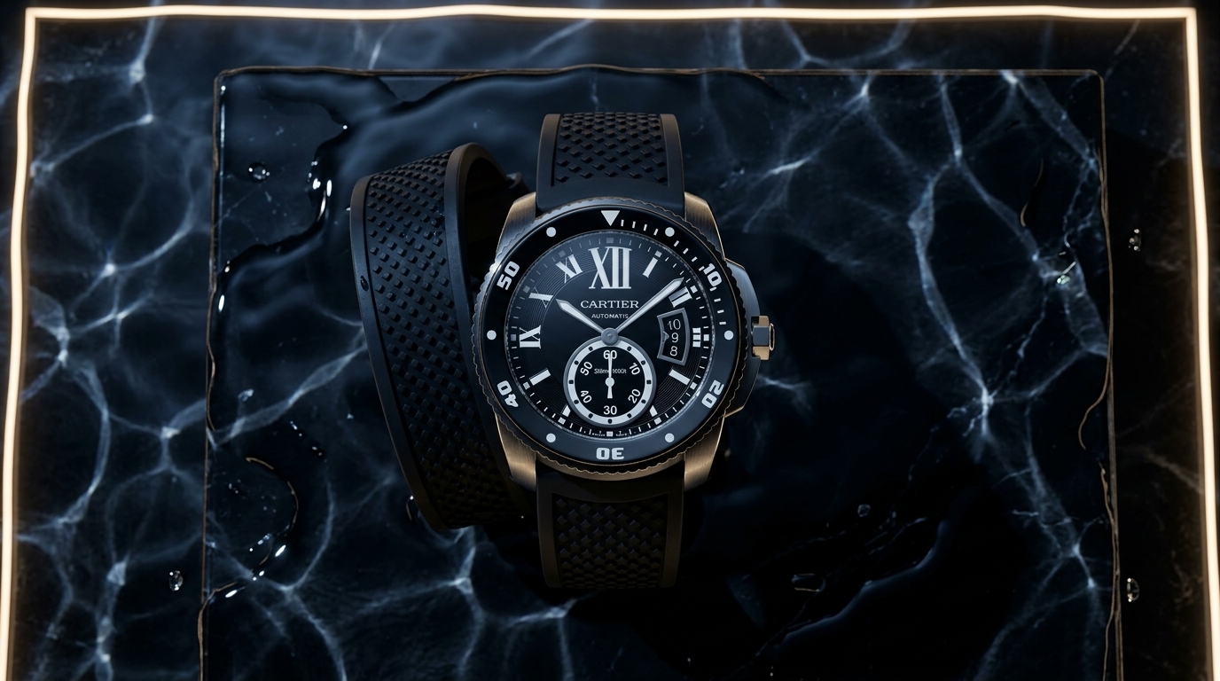 luxury mechanical watch detail