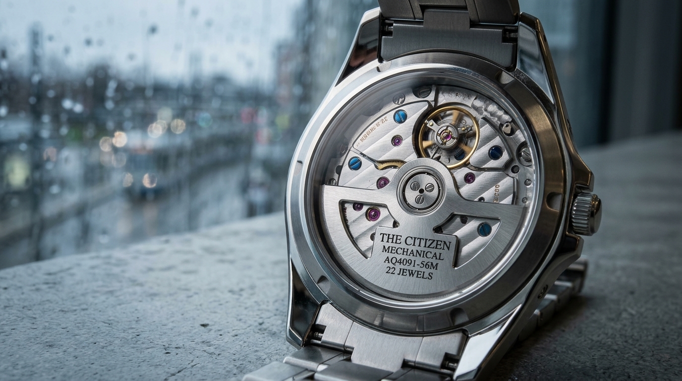 luxury mechanical watch detail