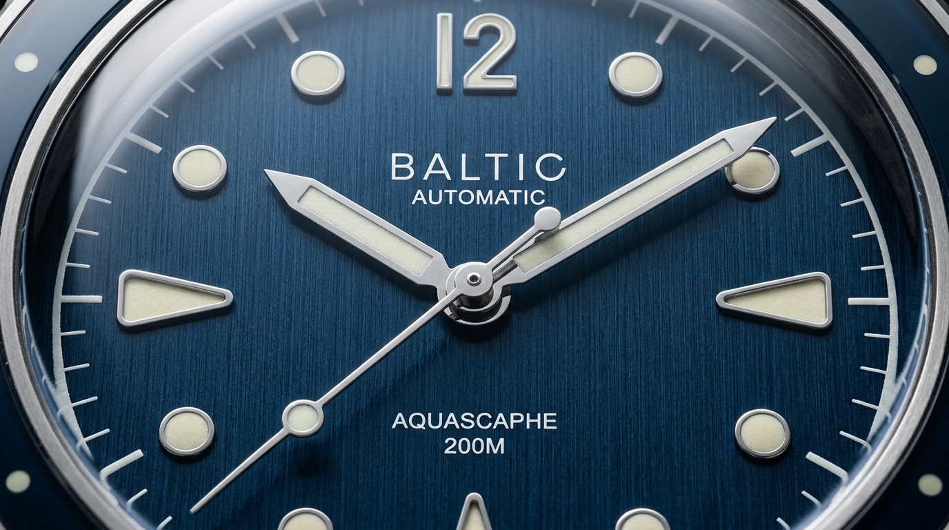 luxury mechanical watch detail