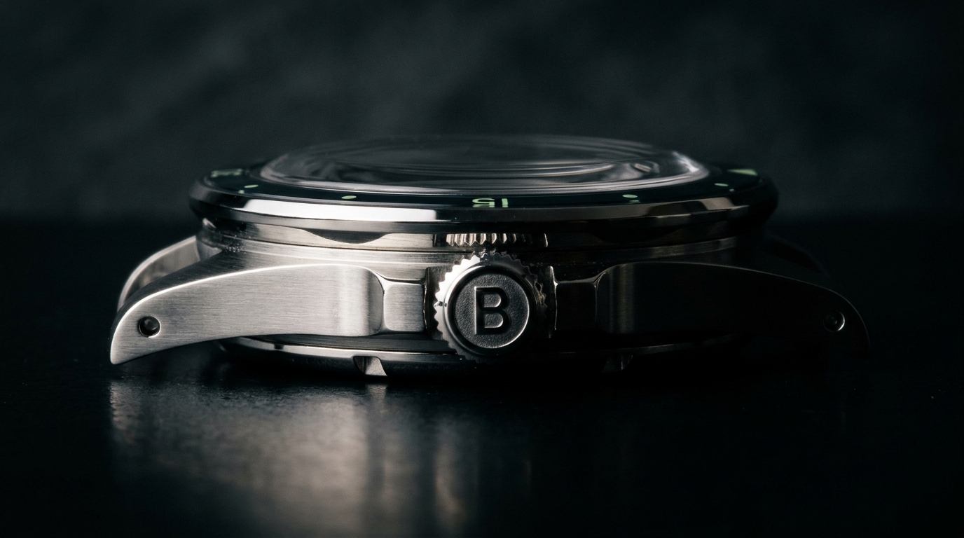 luxury mechanical watch detail