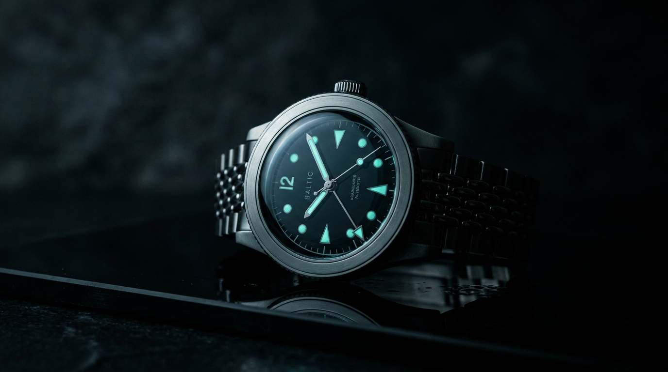 luxury mechanical watch detail