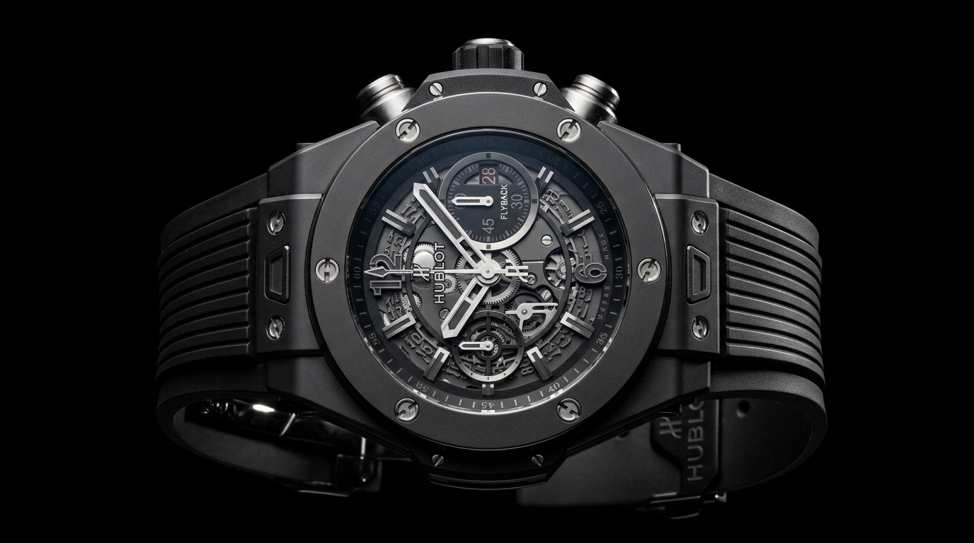 luxury mechanical watch detail