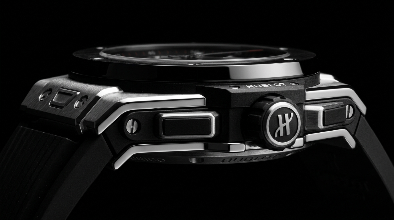 luxury mechanical watch detail