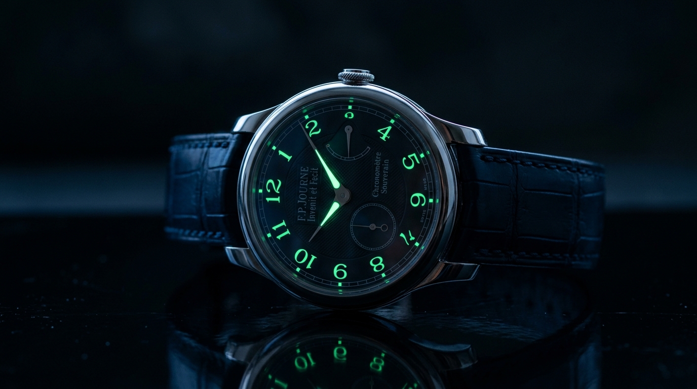 luxury mechanical watch detail