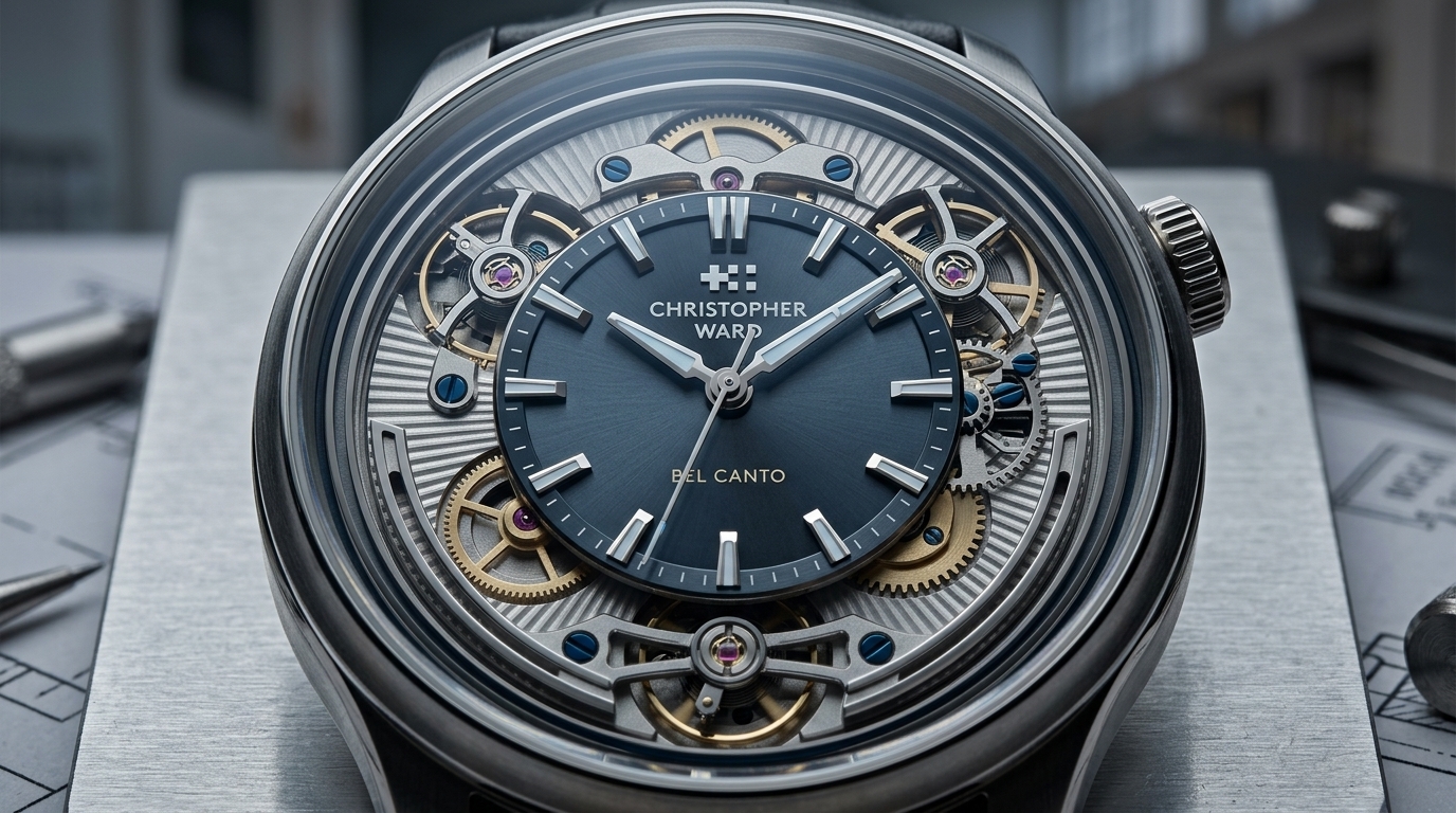 luxury mechanical watch detail