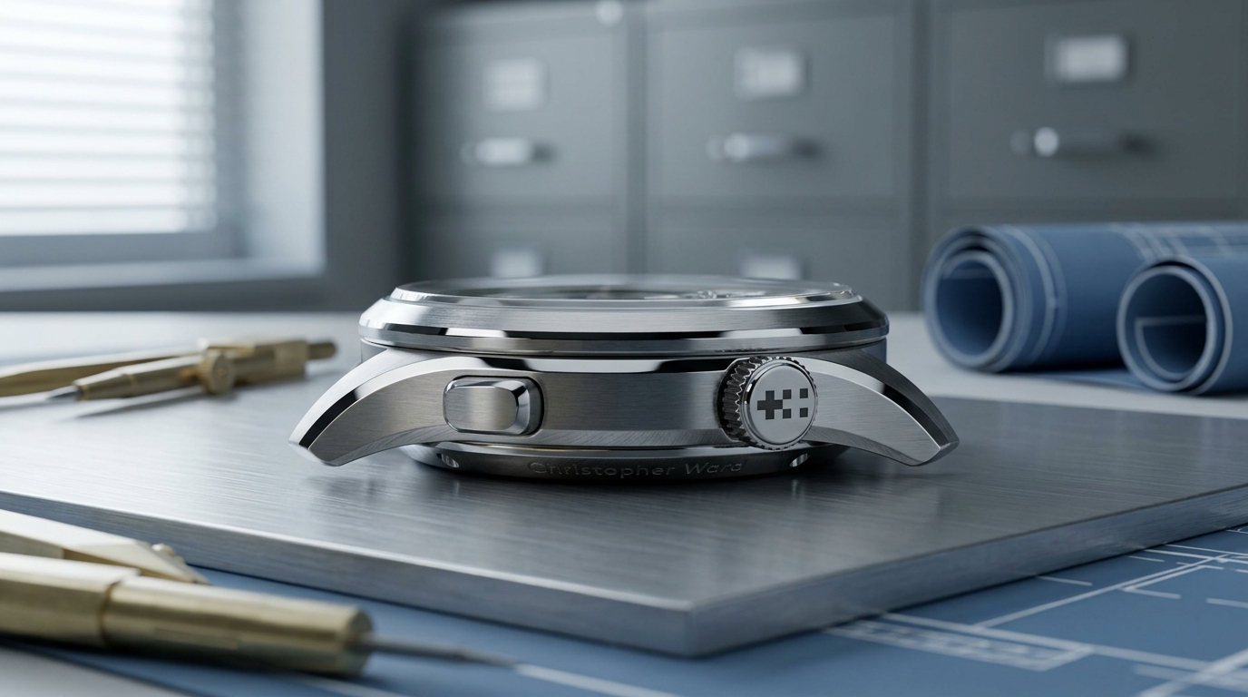 luxury mechanical watch detail