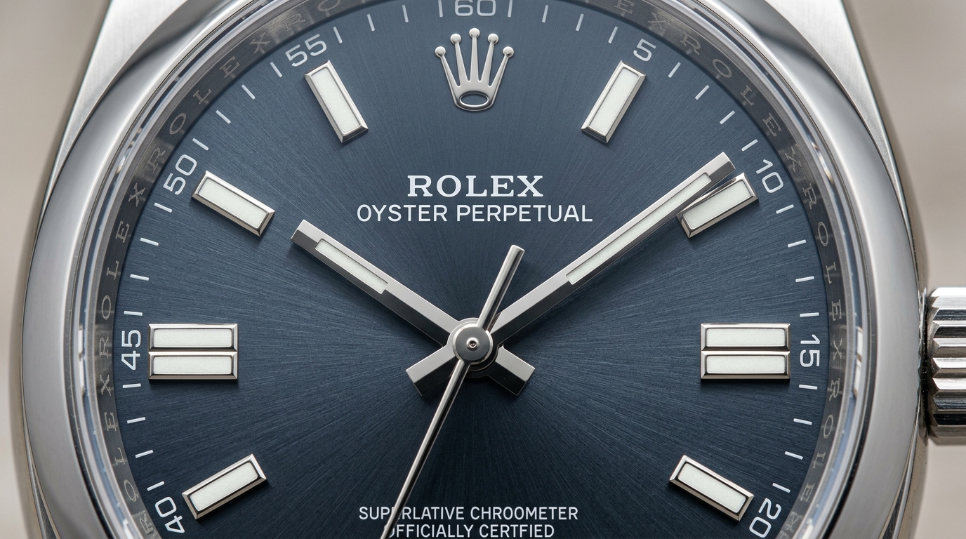 luxury mechanical watch detail