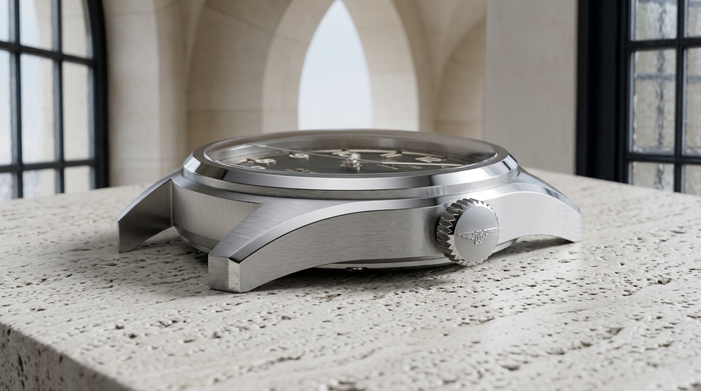 luxury mechanical watch detail
