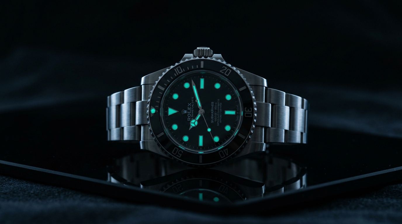 luxury mechanical watch detail