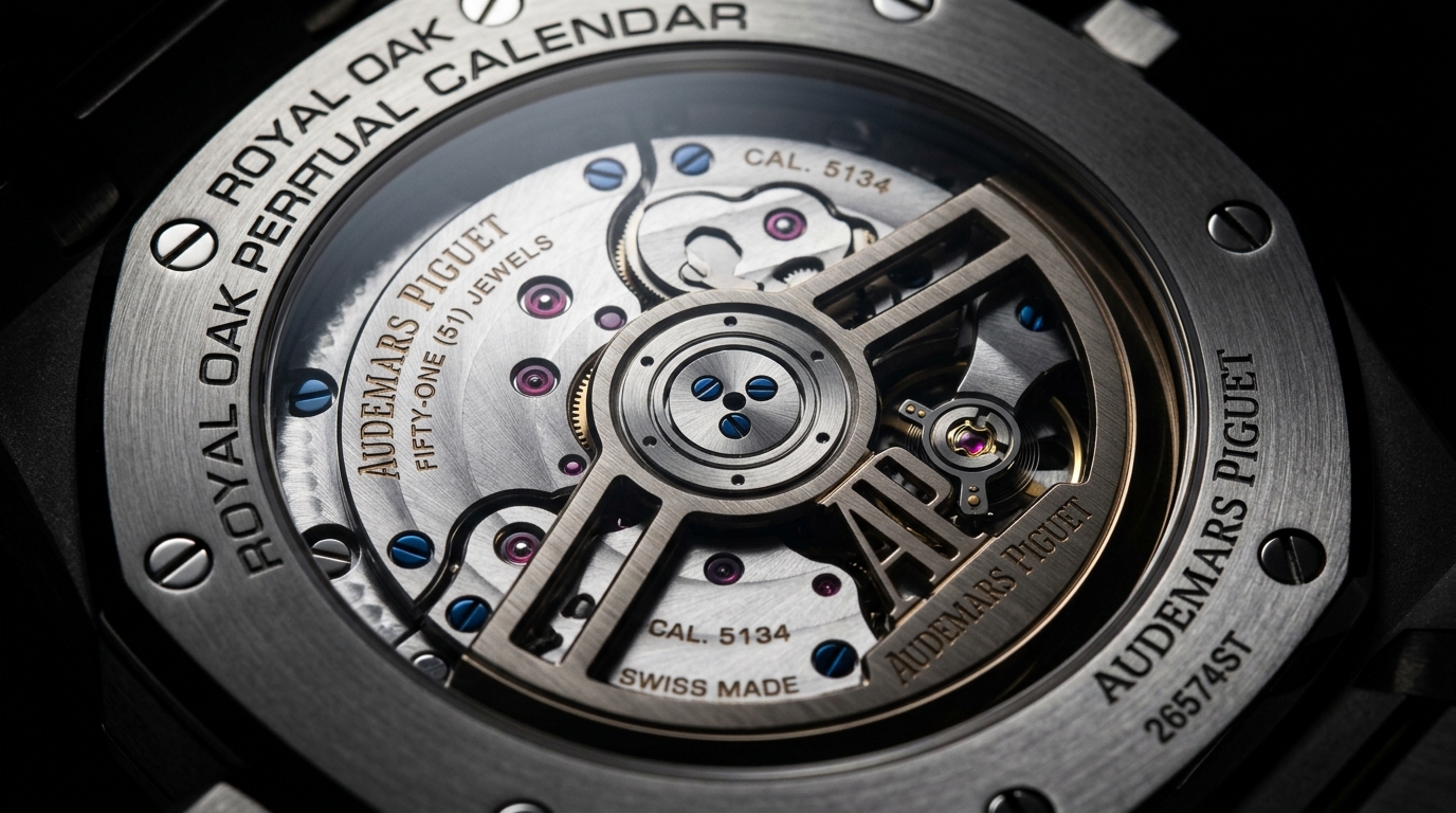 luxury mechanical watch detail