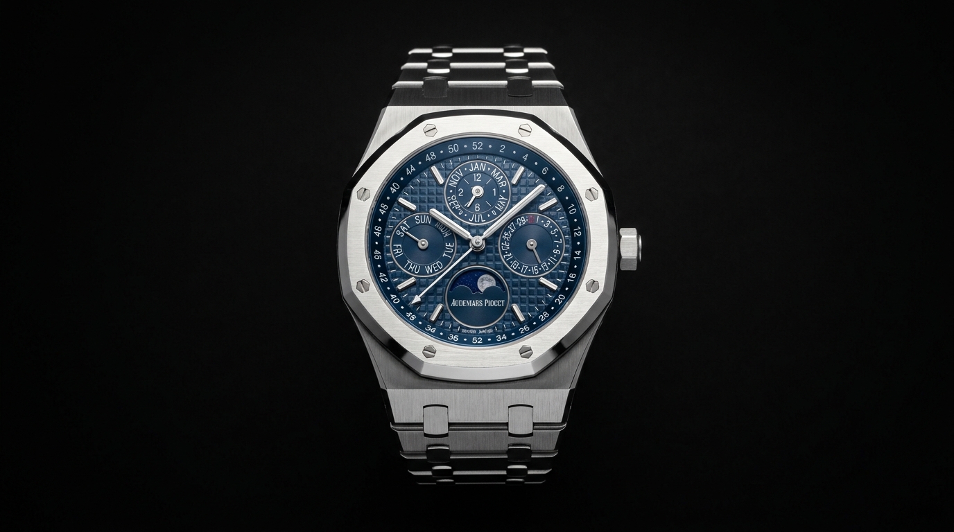 luxury mechanical watch detail