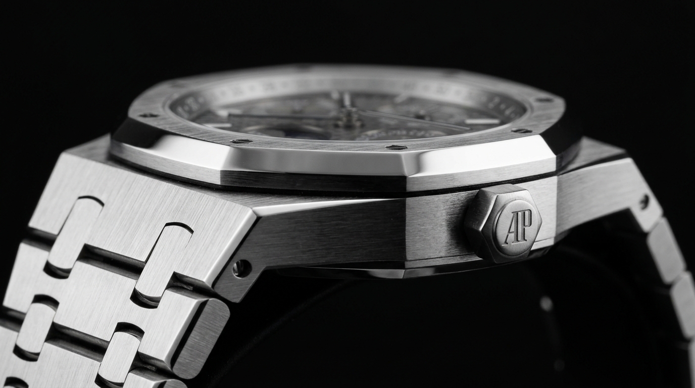 luxury mechanical watch detail