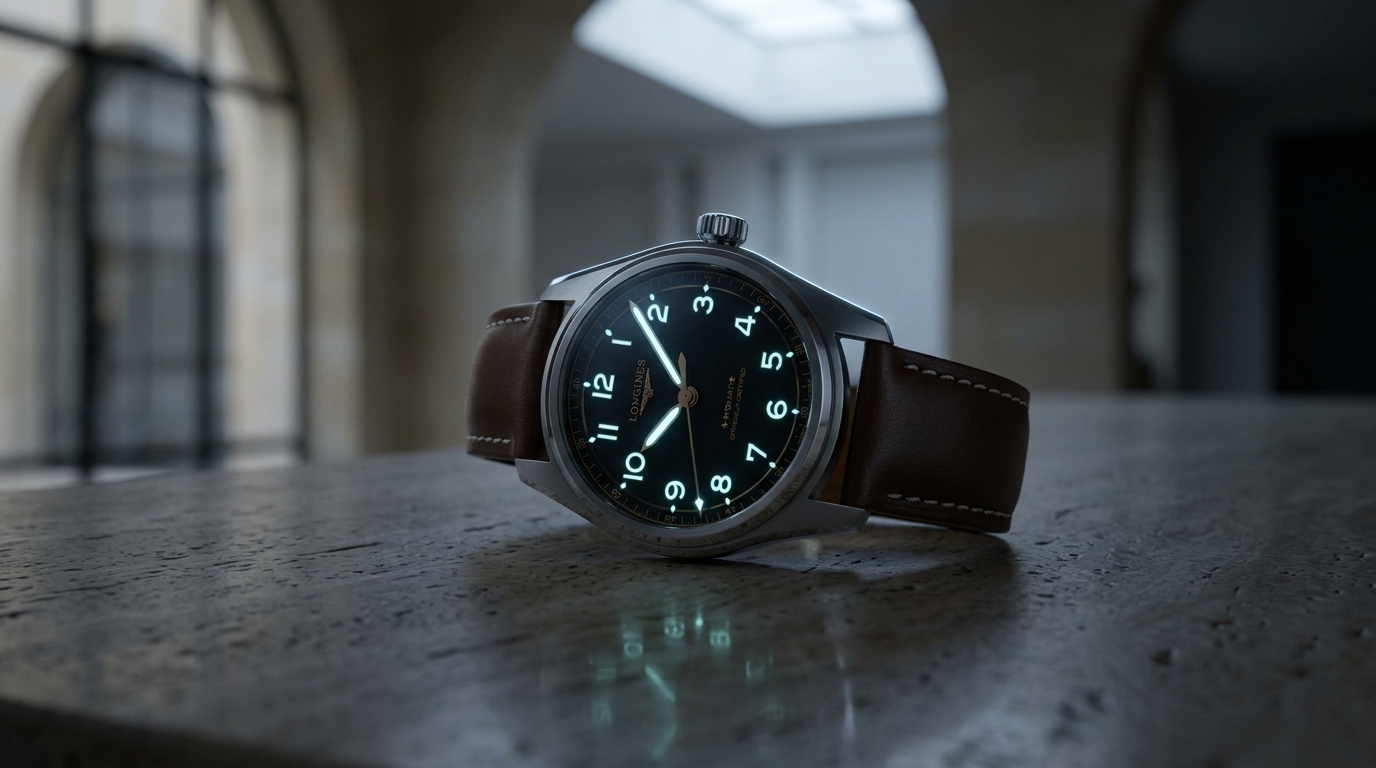 luxury mechanical watch detail