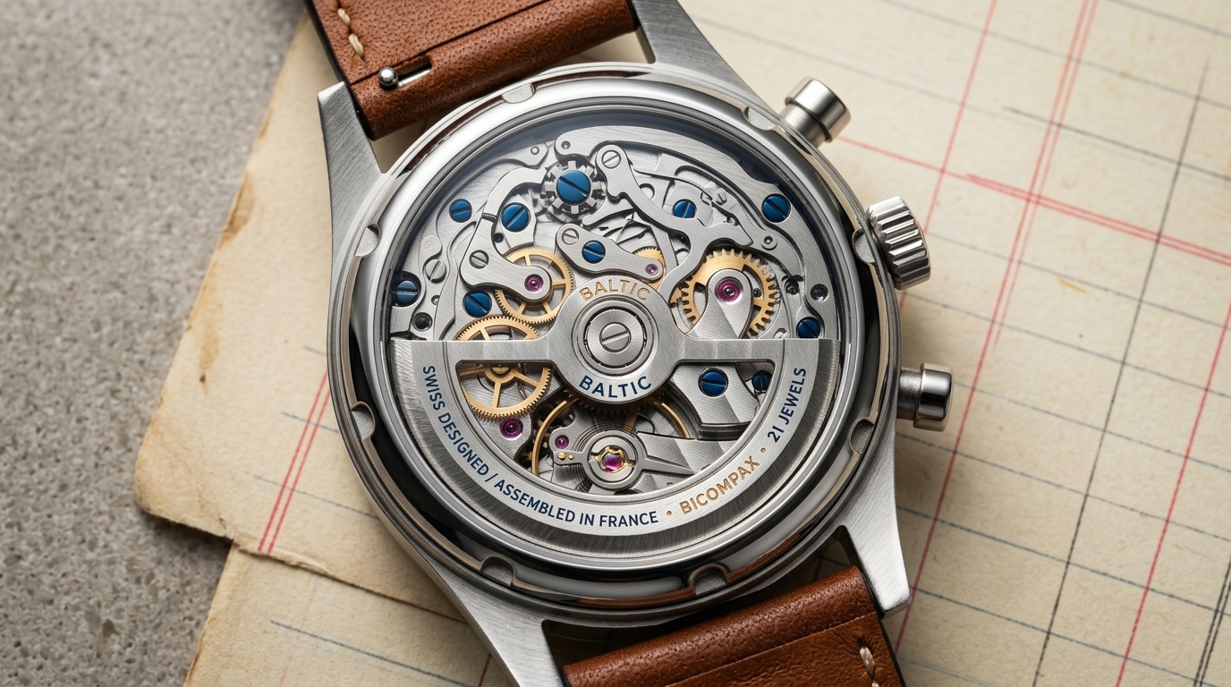 luxury mechanical watch detail