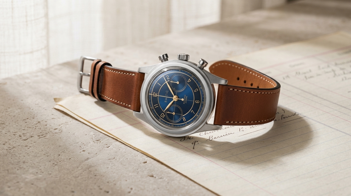luxury mechanical watch detail