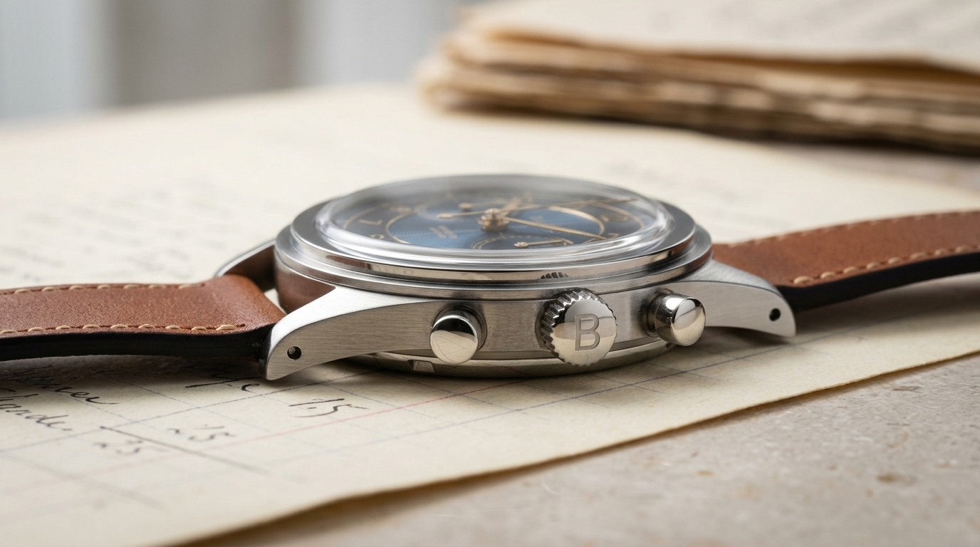 luxury mechanical watch detail