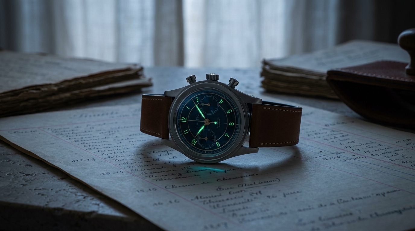 luxury mechanical watch detail