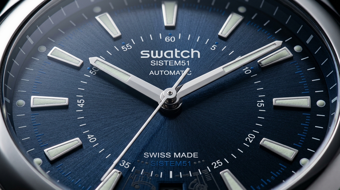 luxury mechanical watch detail