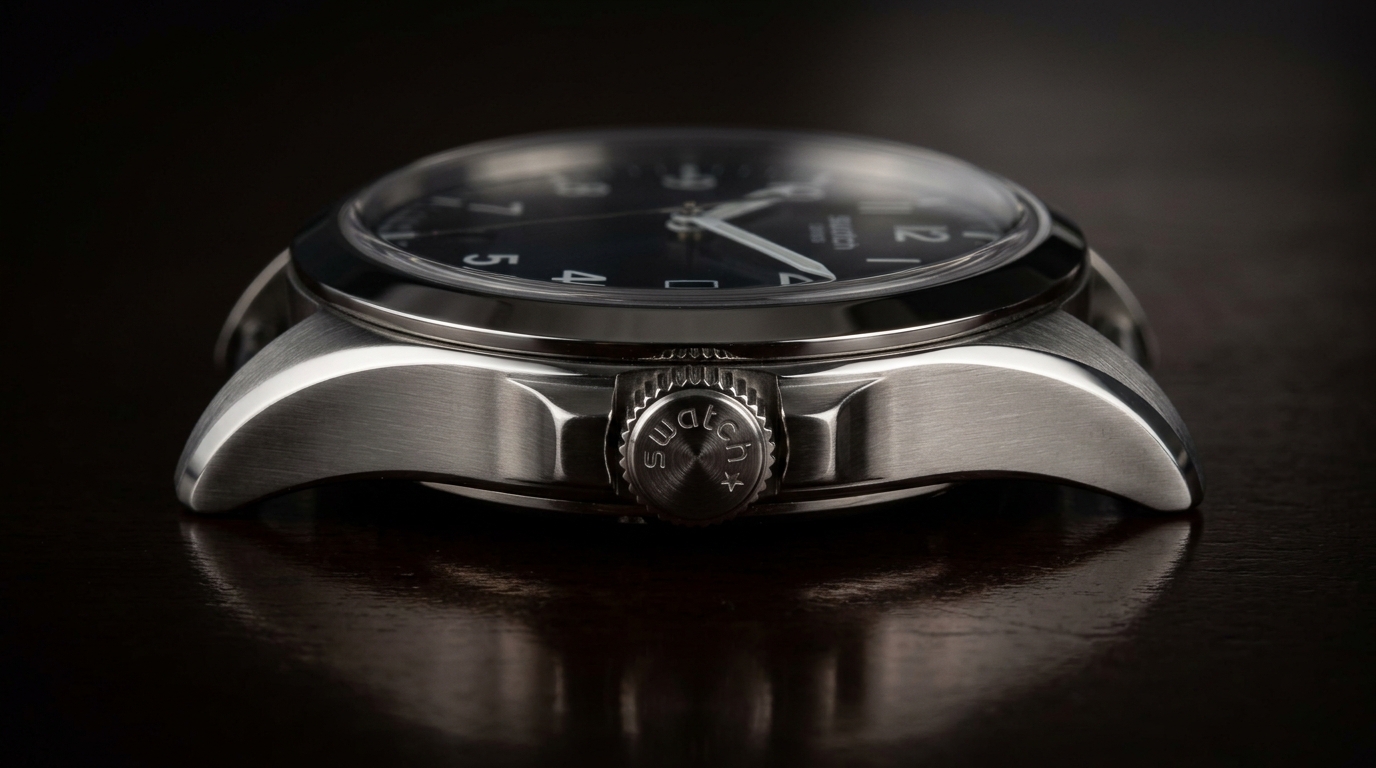 luxury mechanical watch detail