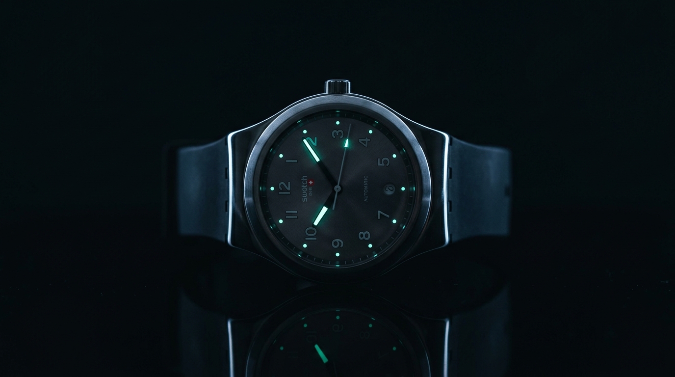 luxury mechanical watch detail