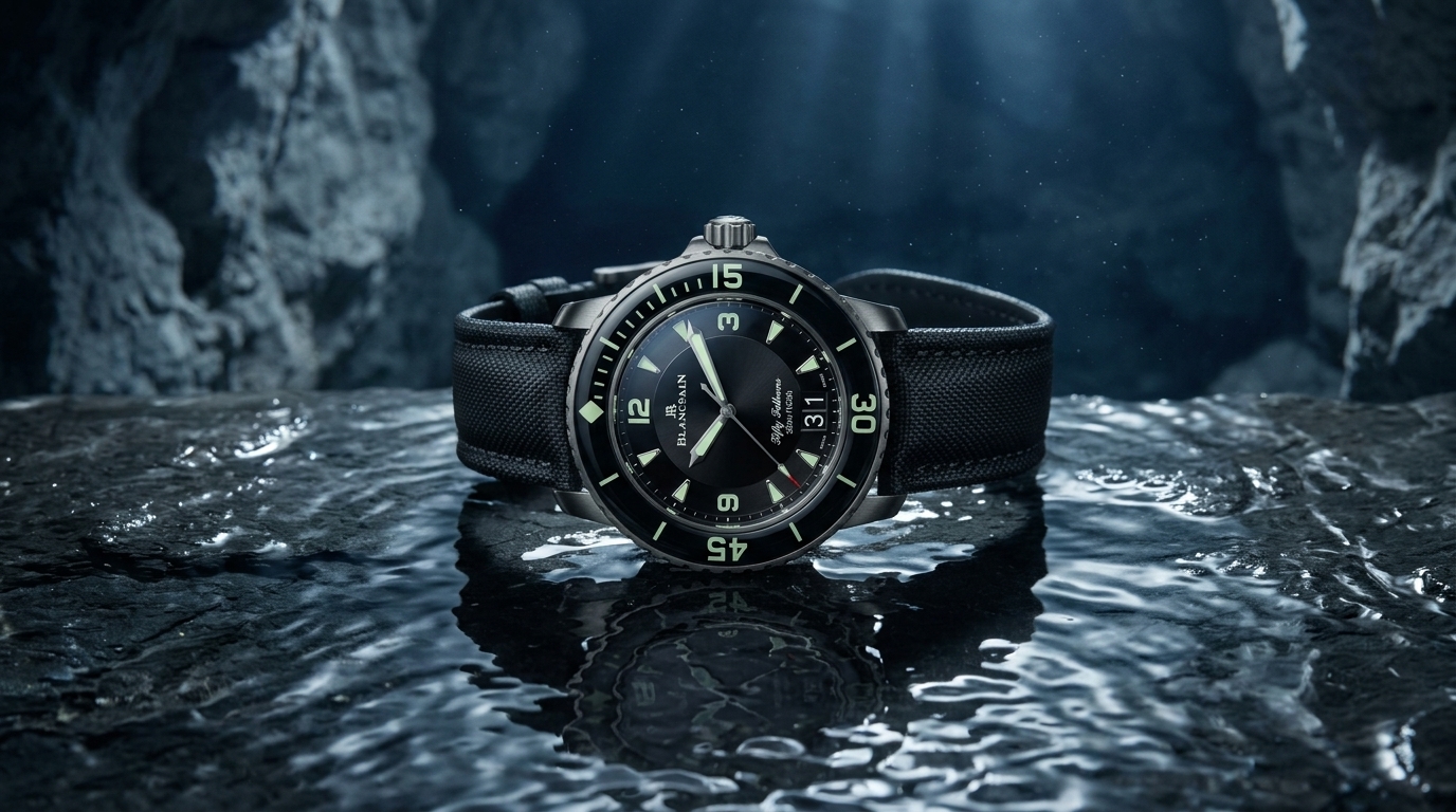 luxury mechanical watch detail