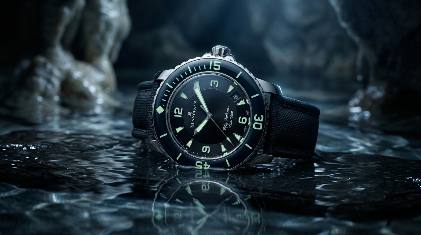 luxury mechanical watch detail
