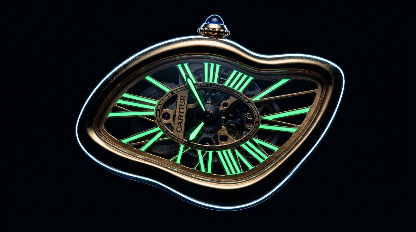 luxury mechanical watch detail