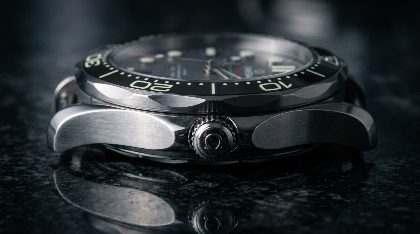 luxury mechanical watch detail