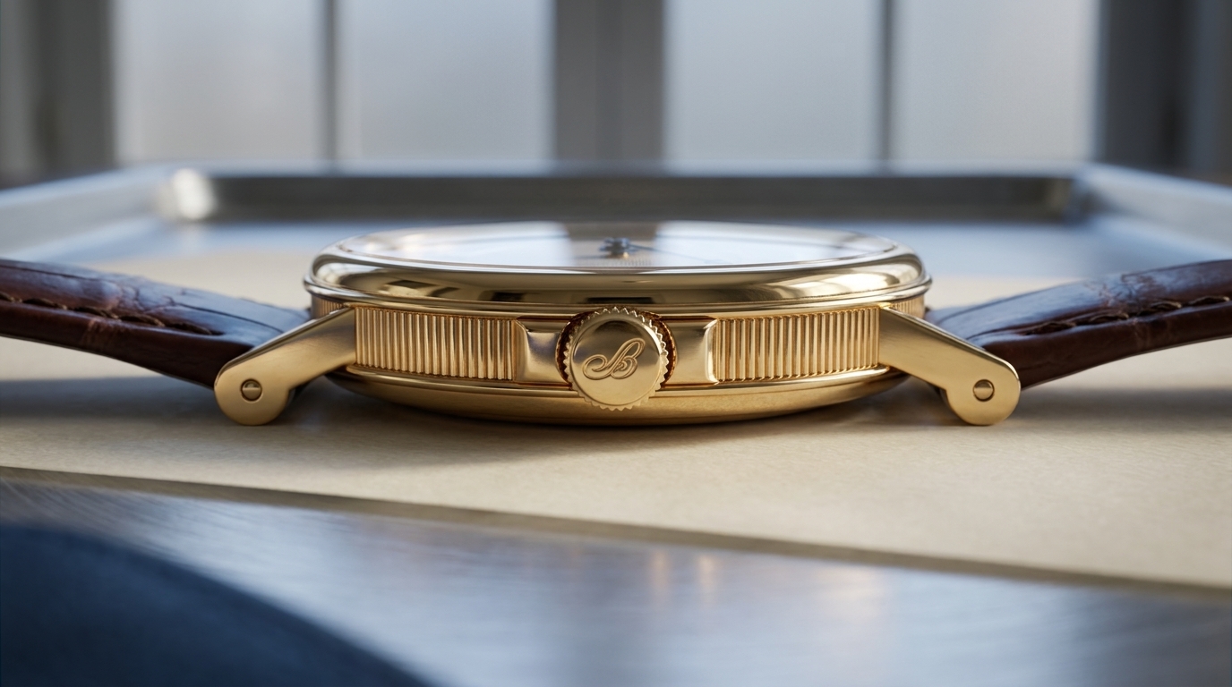 luxury mechanical watch detail