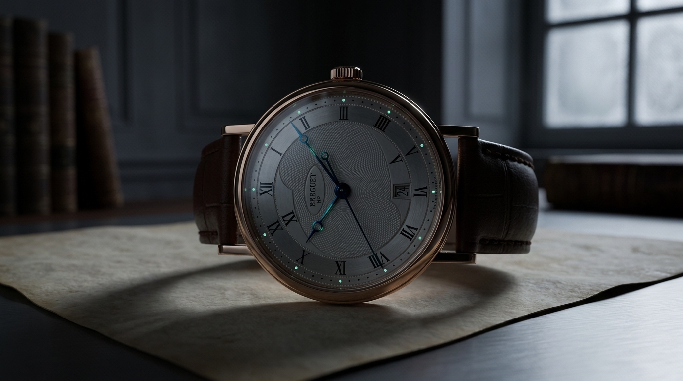 luxury mechanical watch detail