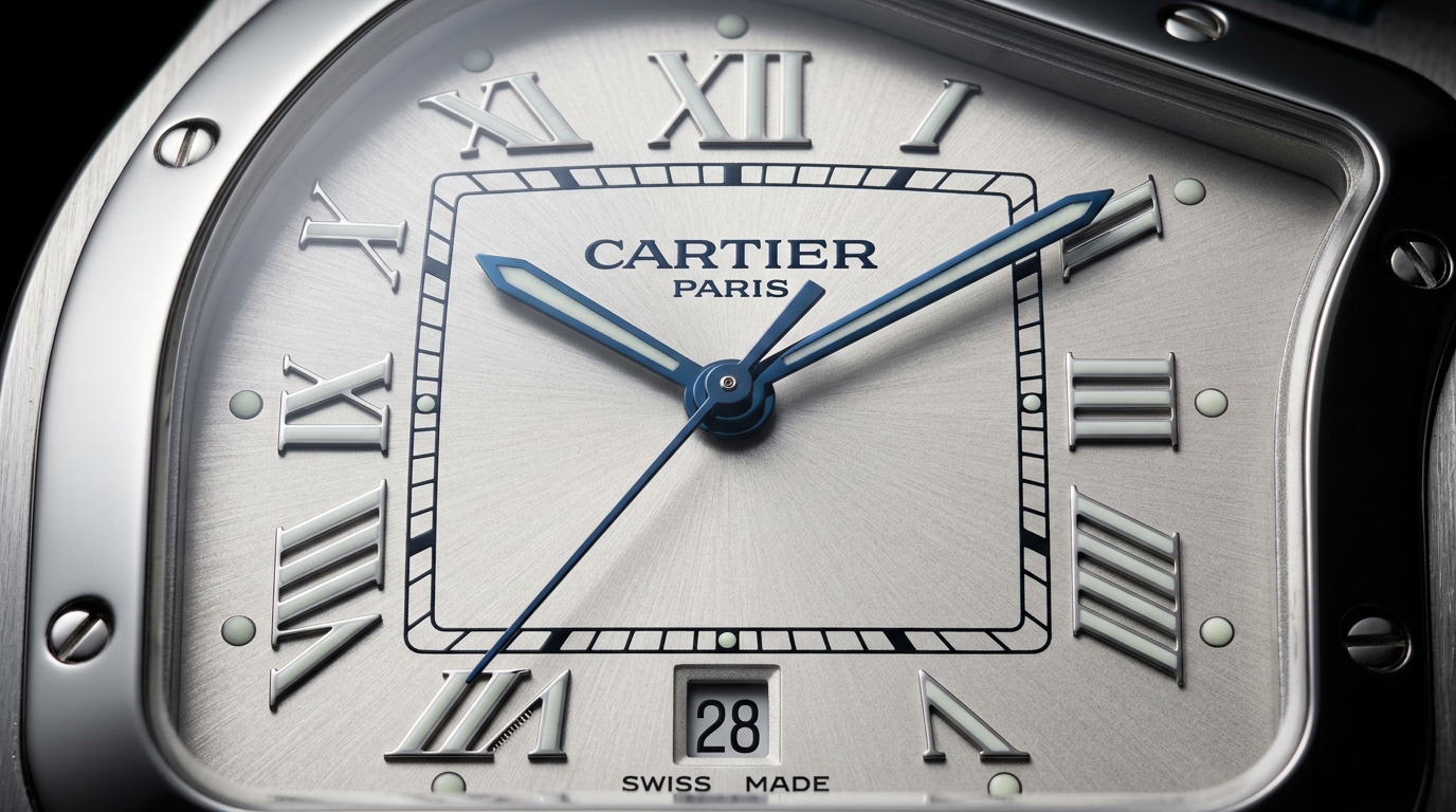 luxury mechanical watch detail