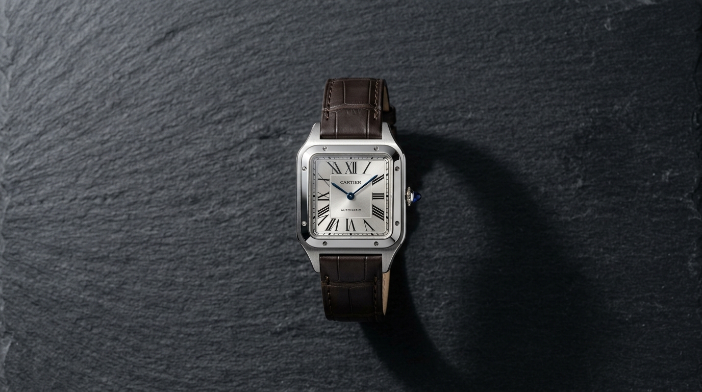 luxury mechanical watch detail