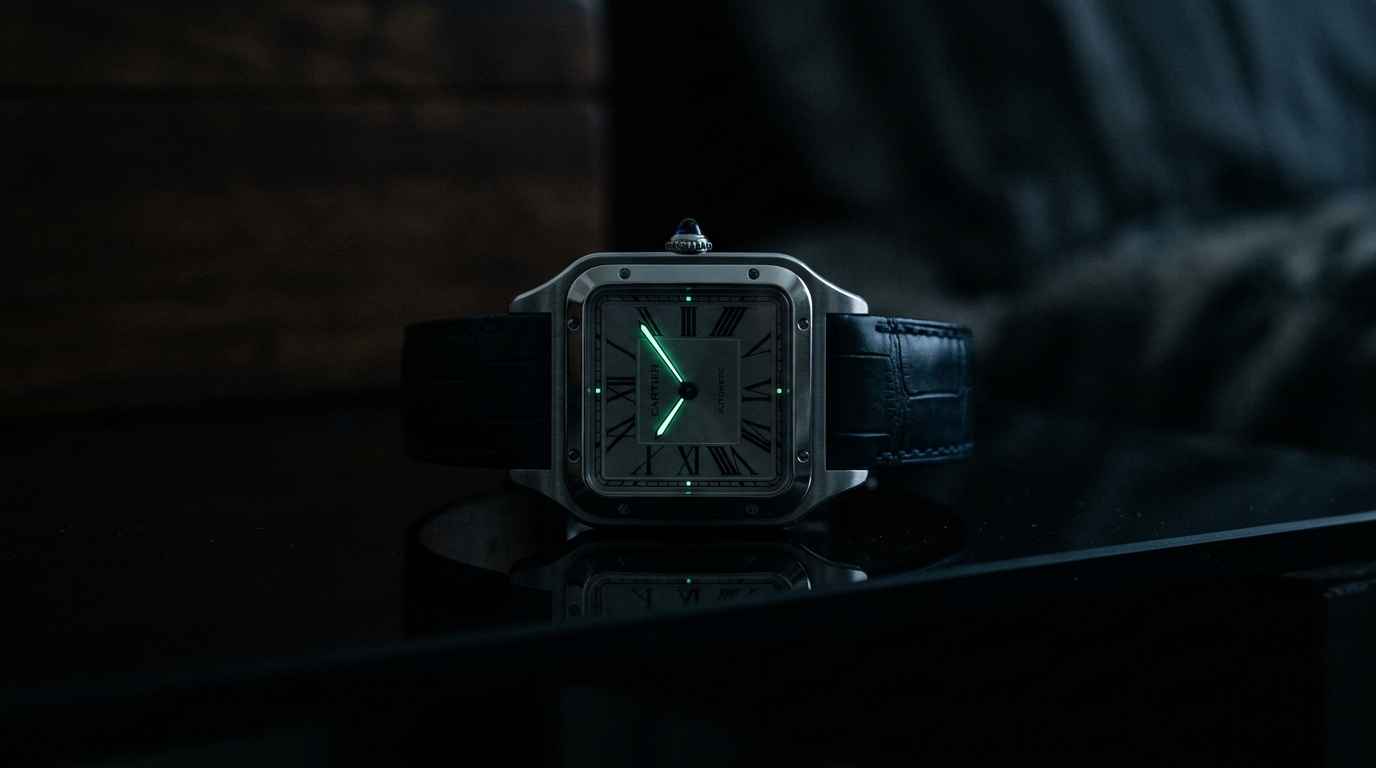luxury mechanical watch detail