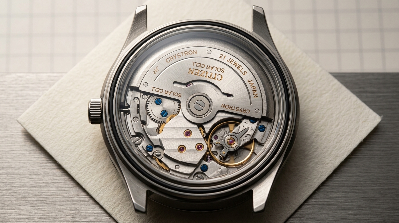 luxury mechanical watch detail